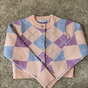 Hill House Home sparkly argyle cardigan